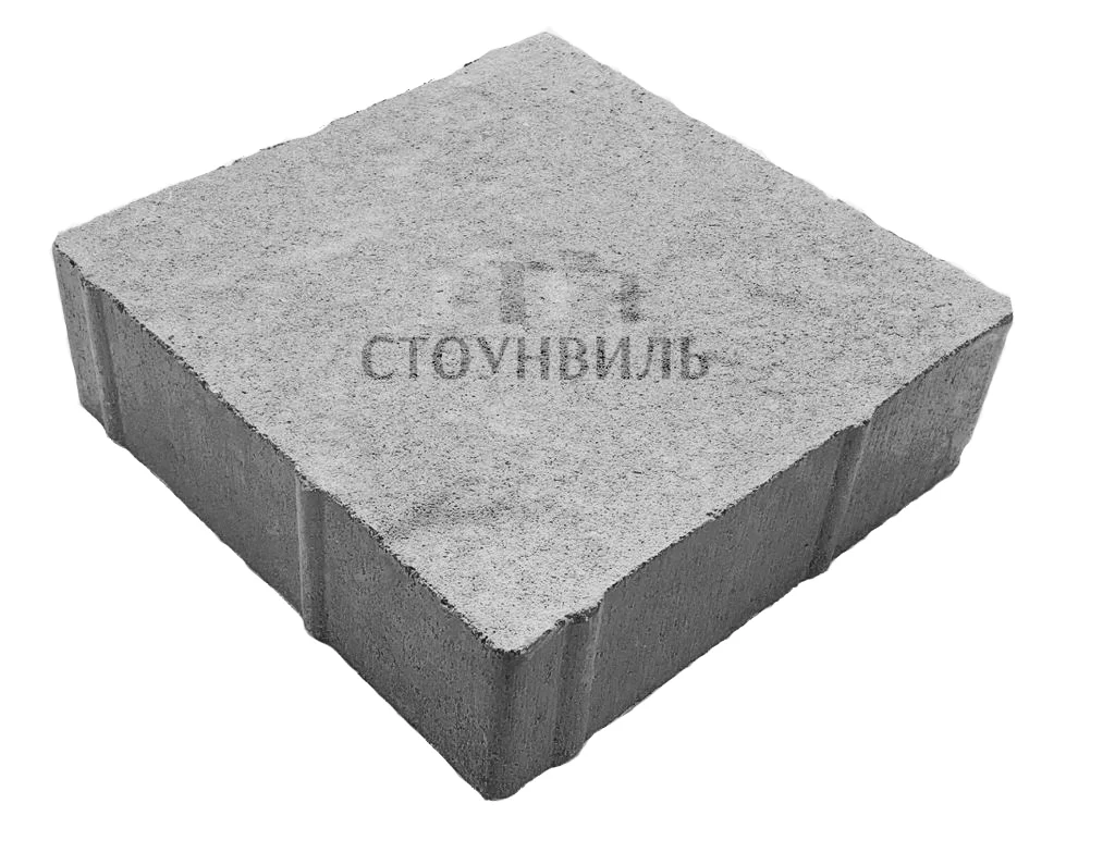 Тротуарная плитка "Сланец" 60 мм – серый