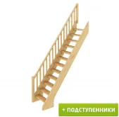 Лестница  ЛС-10м с подступенками сосна  (4 уп)