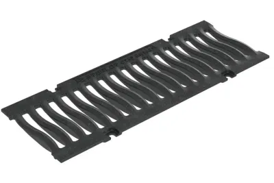 Решетка чугунная волна SteeStart DN150 C250 500*186*21