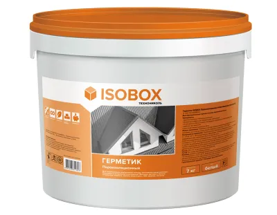 Технониколь Герметик Isobox пароизоляционный акриловый 7 кг, Внутренний Б