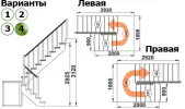 Лестница К-004м/4 П сосна (6 уп) Лестница К-004м/4 П сосна (6 уп)
