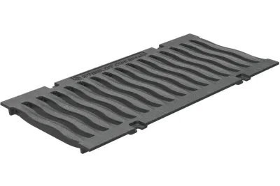 Решетка чугунная волна SteeStart DN200 C250 500*236*30