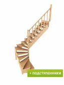 Лестница К-003м/5 П с подступенками сосна (6 уп) Лестница К-003м/5 П с подступенками сосна (6 уп)