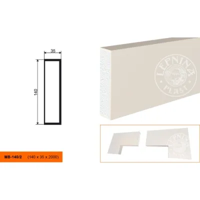 Фасадный молдинг LEPNINAPLAST МВ-140/2