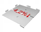 Плиты пенополистирольные экструзионные CARBON PROF SLOPE 4,2% Плита К 1200х600х35/60